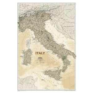 National Geographic Mappa Carta antica dell'Italia