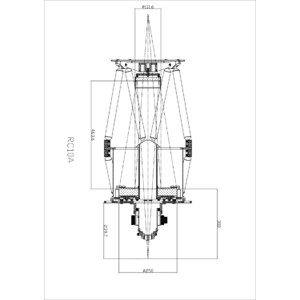 Omegon Specchi principali 10'' F/8 Ritchey-Chrétien mirror set