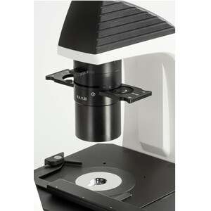 Kern Microscopio invertito OCM 166, FL, PH, trino, invers, Abbe-N.A.-0,3-Kondensor fix, 10x-40x, 30W LED, Al, 100W HBO, Dl