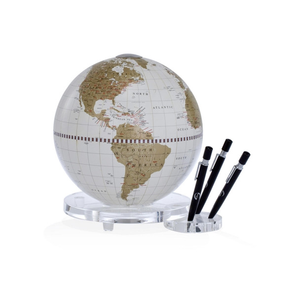 Zoffoli living Zoffoli globo de tavolo Balance bianco/ oro con portapenne