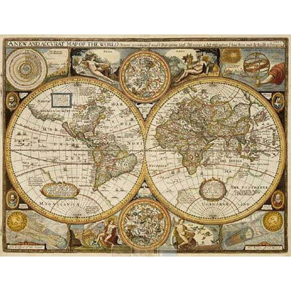 freytag & berndt Mappa del Mondo Antik John Speed 1651 (91 x 69 cm)