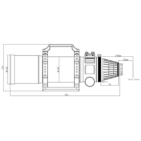 Askar Rifrattore Apocromatico Apochromatischer Refraktor Pro APO AP 90/500 Quintuplet OTA