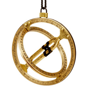 Kala Meridiana Orologio solare portatile, design antico