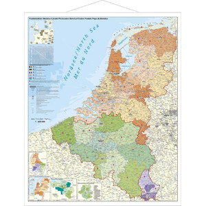 Stiefel Mappa Regionale Benelux mit Postleitzahlen (97x137)