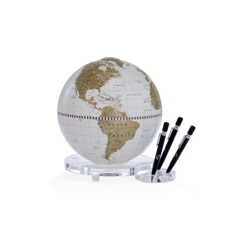 Zoffoli living Zoffoli globo de tavolo Balance bianco/ oro con portapenne